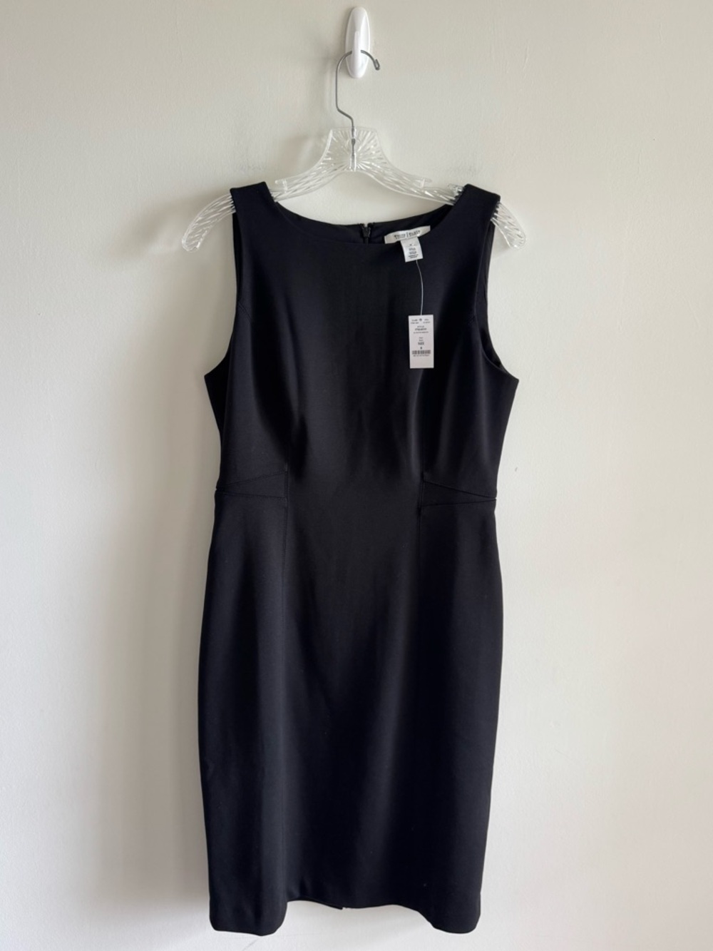 NWT White House Black Market Black Ponte Sheath Dress